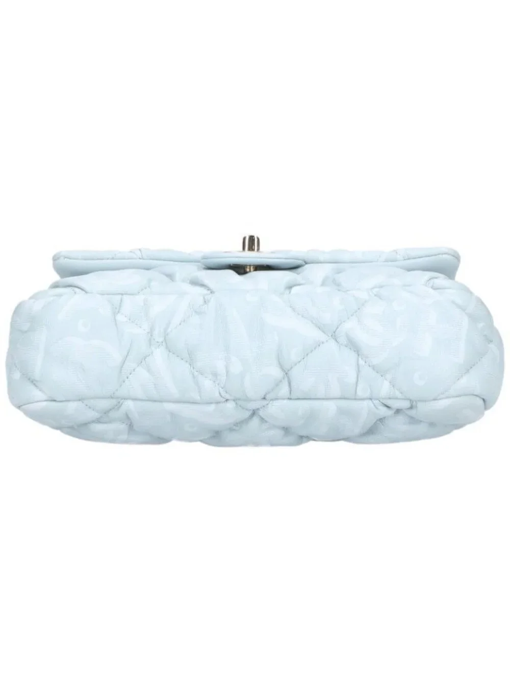 Chanel Mini Flap CC Logo Quilted Chain Shoulder Bag Light Blue